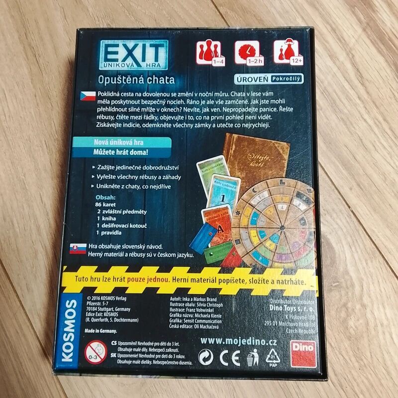 Úniková hra - EXIT opuštěná chata